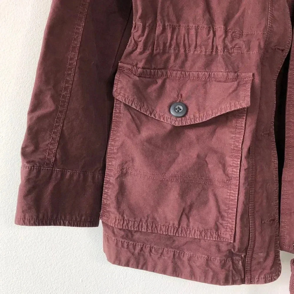 Lucky Brand Maroon Utility Jacket Size S - Picture 6 of 14